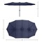 Pure Garden 15 Ft Double Patio Umbrella, Navy 50-LG1284 - alternate 3